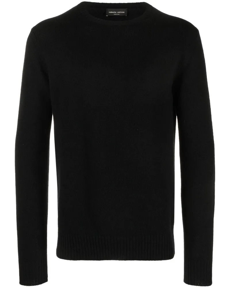 Roberto Collina Pullover mit rundem Ausschnitt - Schwarz Schwarz