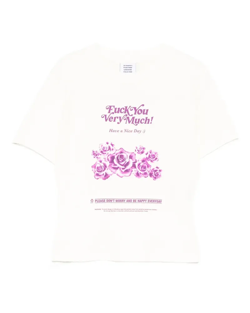 VETEMENTS T-Shirt mit Print - Nude Nude