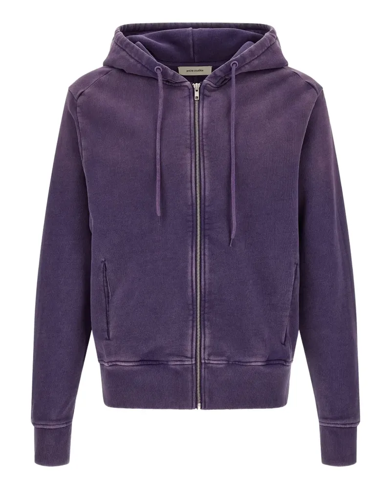 Entire Studios washed zip-up hoodie - Violett Violett
