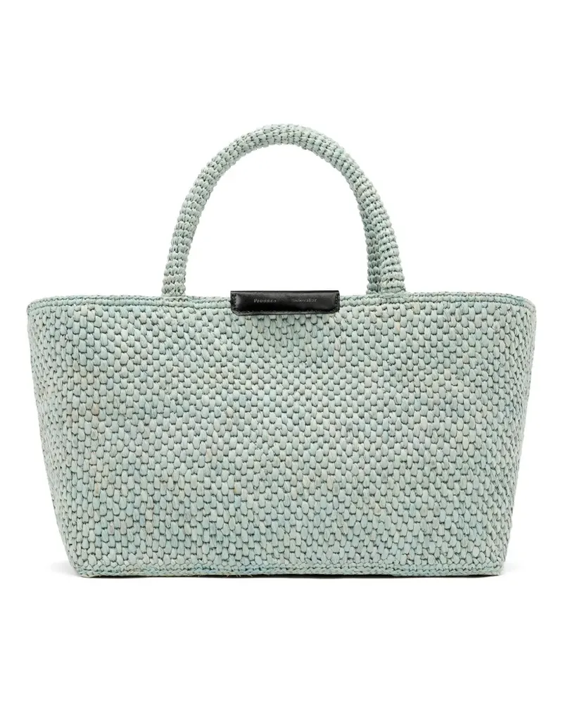 Proenza Schouler Chelsea Tote Bag aus Raffiabast - Blau Blau