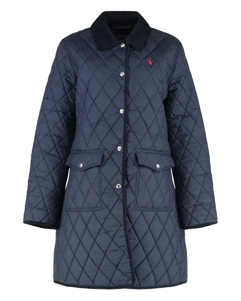 Ralph Lauren Gesteppter Mantel - Blau Blau