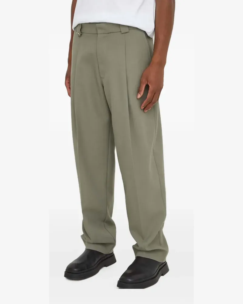 Won Hundred pleated-design trousers - Grün Grün