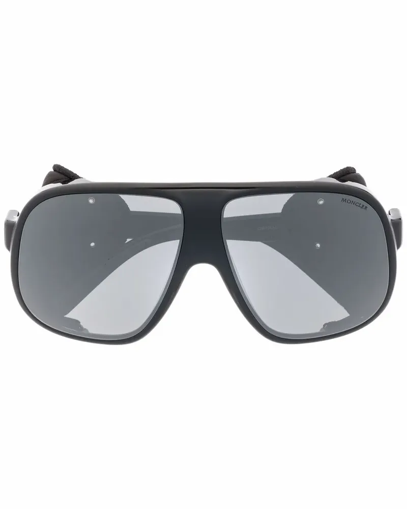 Moncler Diffractor Pilotenbrille - Schwarz Schwarz