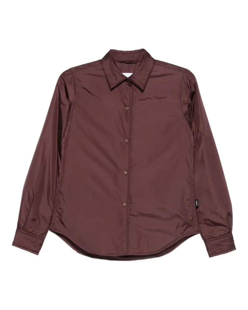 ASPESI Wattiertes Hemd mit Druckknopfverschluss - Rot Rot