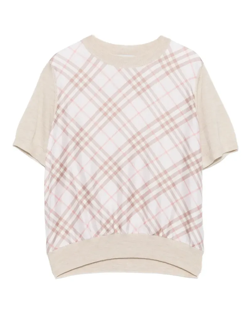 Burberry check T-shirt - Rosa Rosa