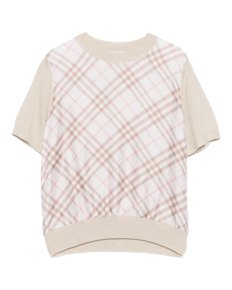 Burberry check T-shirt - Rosa Rosa