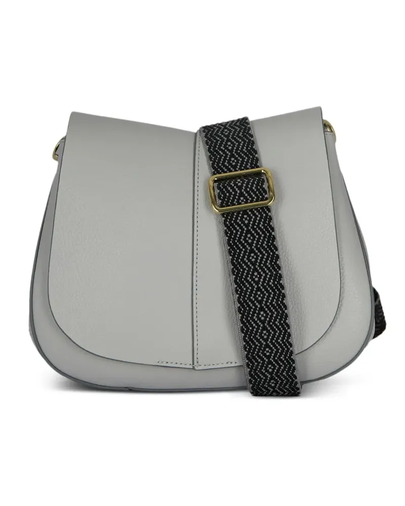Gianni Chiarini Helena Round Schultertasche mit Struktur - Grau Grau
