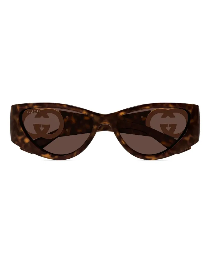 Gucci Sonnenbrille mit Cat-Eye-Gestell - Braun Braun