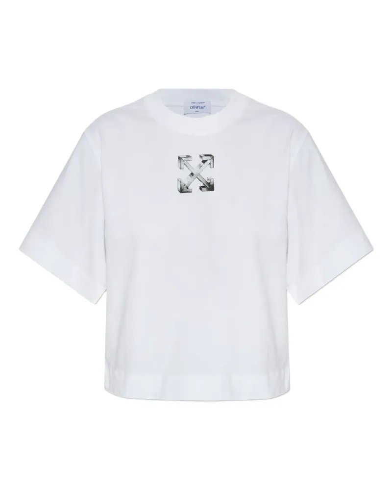 OFF-WHITE logo graphic T-shirt - Weiß Weiß