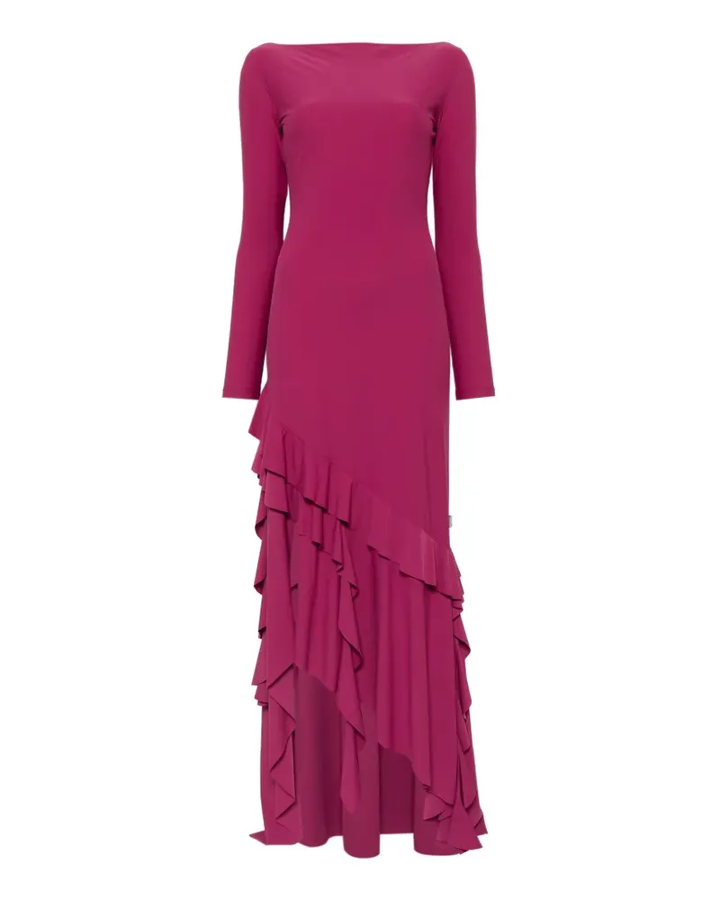 Moschino Asymmetrisches Kleid mit Rüschen - Rosa Rosa