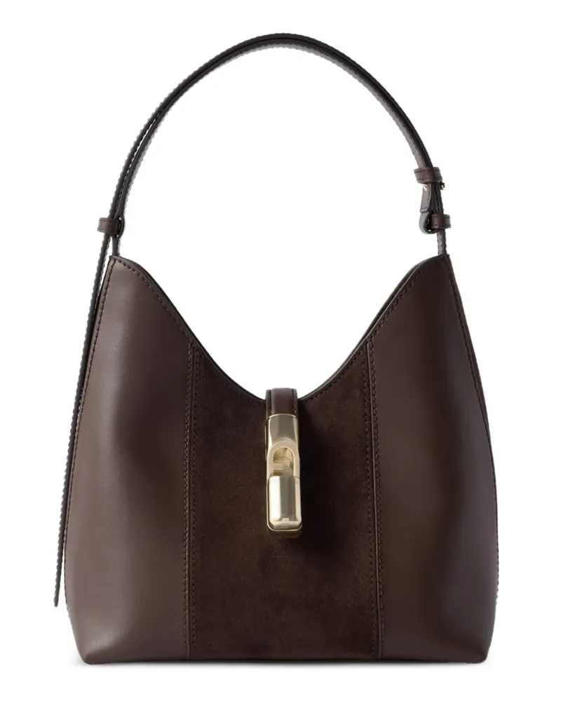 Furla Goccia S Schultertasche - Braun Braun