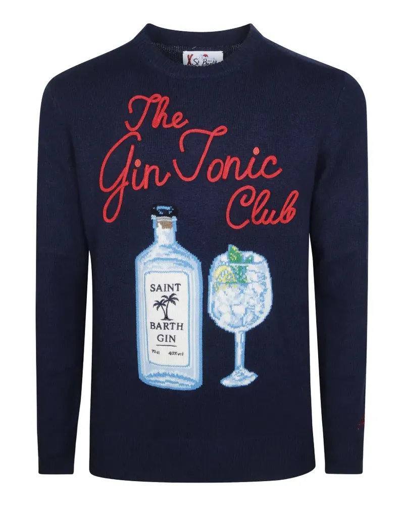 MC2 Saint Barth Heron Pullover mit rundem Ausschnitt - Blau Blau