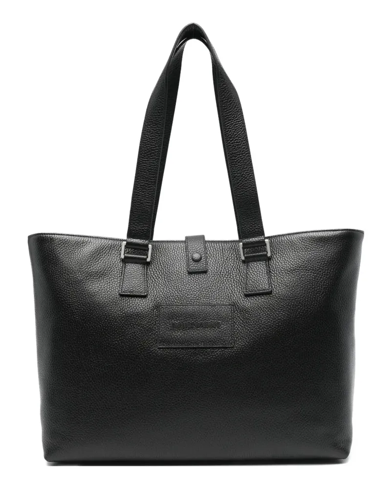 Emporio Armani Handtasche aus Leder - Schwarz Schwarz