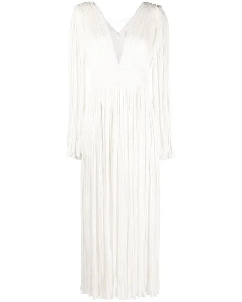 V:PM ATELIER Plissierte Robe - Weiß Weiß
