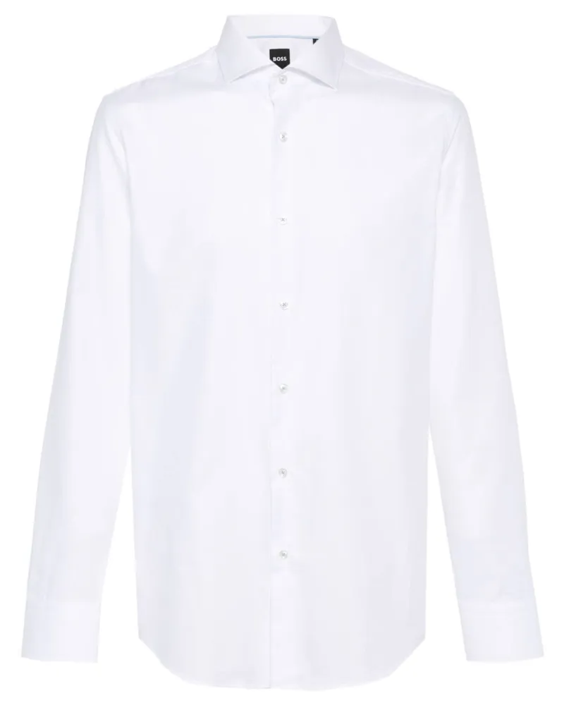 HUGO BOSS Langärmeliges Hemd - Weiß Weiß