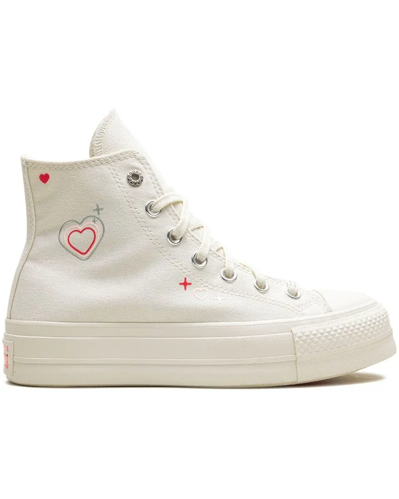 Converse Chuck Taylor All Star Lift Platform High "Y2K Heart" Sneakers - Weiß Weiß