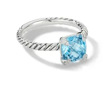 Chatelaine Ring mit Topas und Diamanten