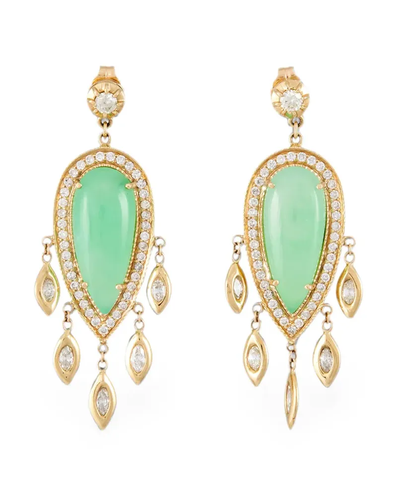 Jacquie Aiche Sophia diamond earrings - Gold Gold