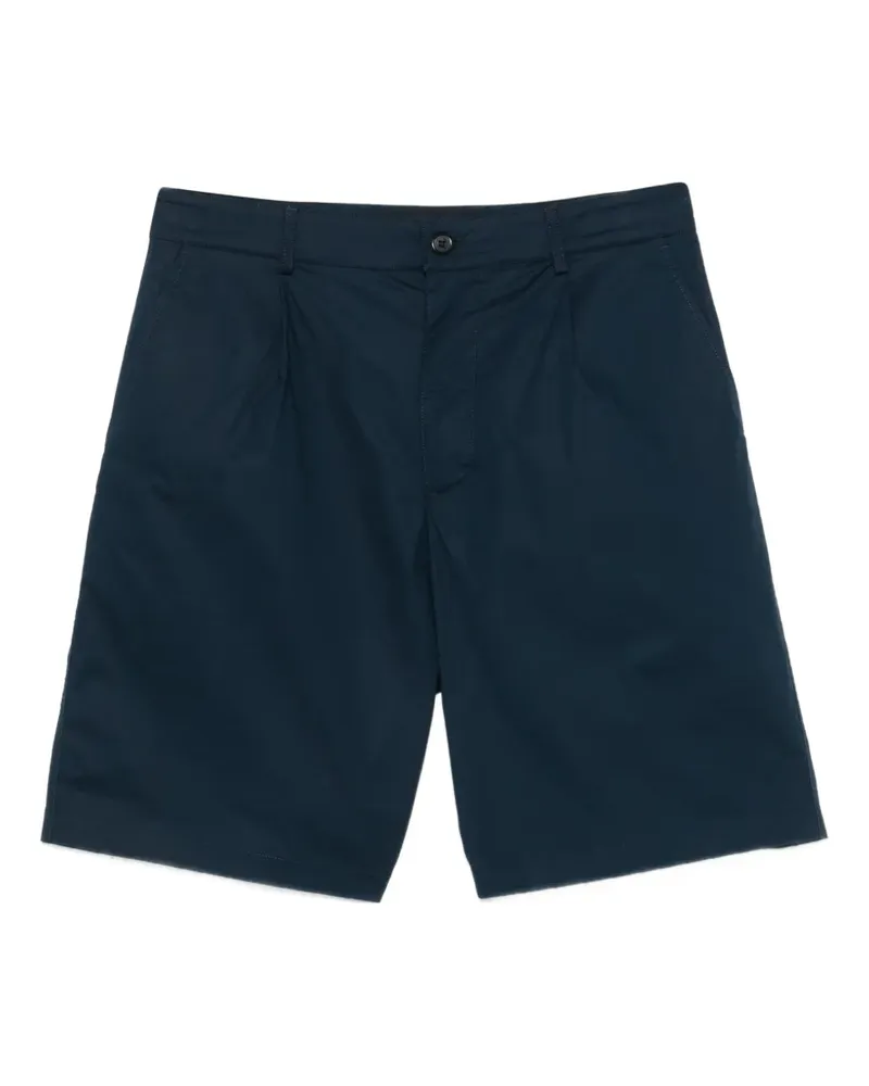 Department 5 pleated poplin shorts - Blau Blau