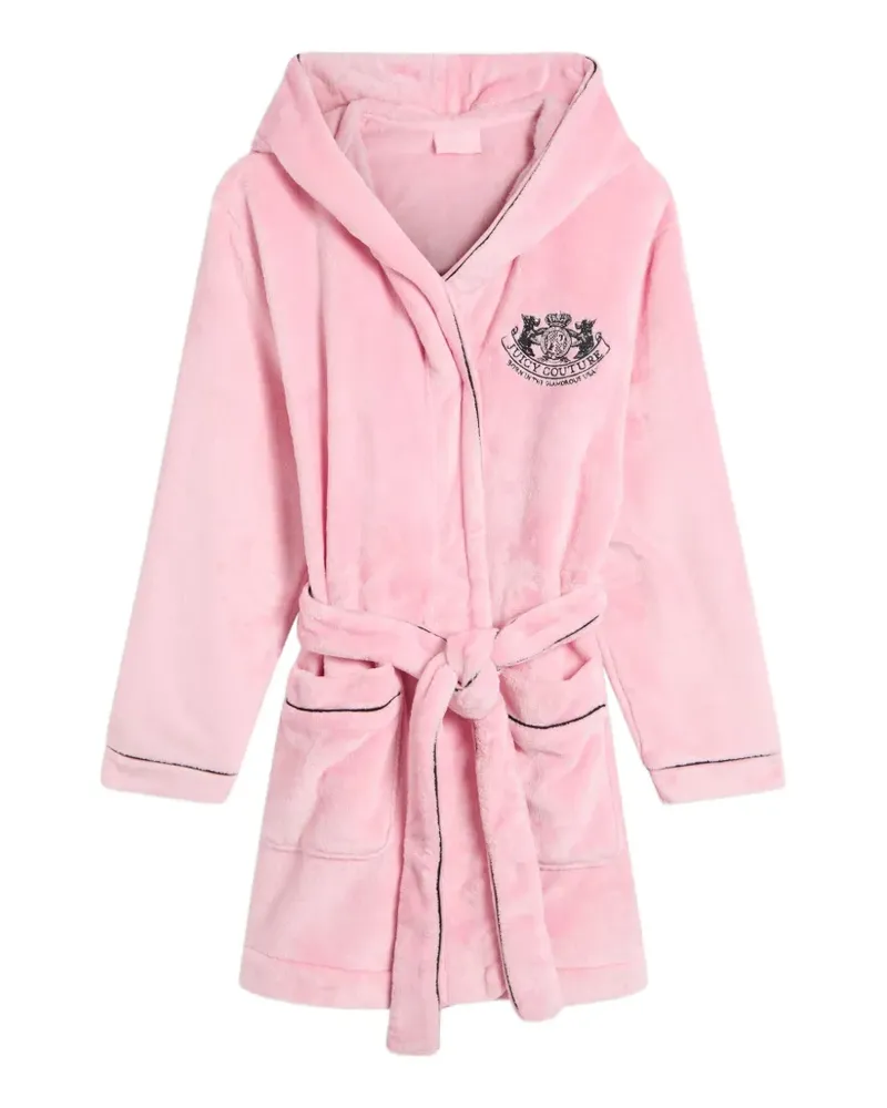 Juicy Couture Morgenmantel mit Wappenstickerei - Rosa Rosa