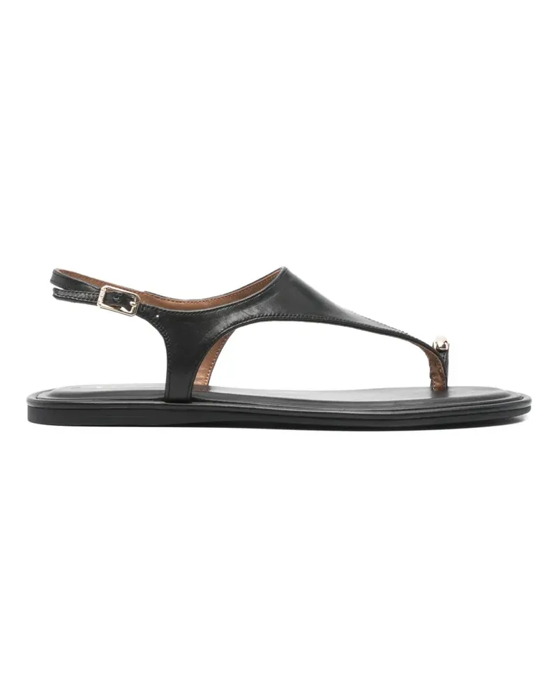 Tamaris Slingback-Sandalen mit Zehenring - Schwarz Schwarz
