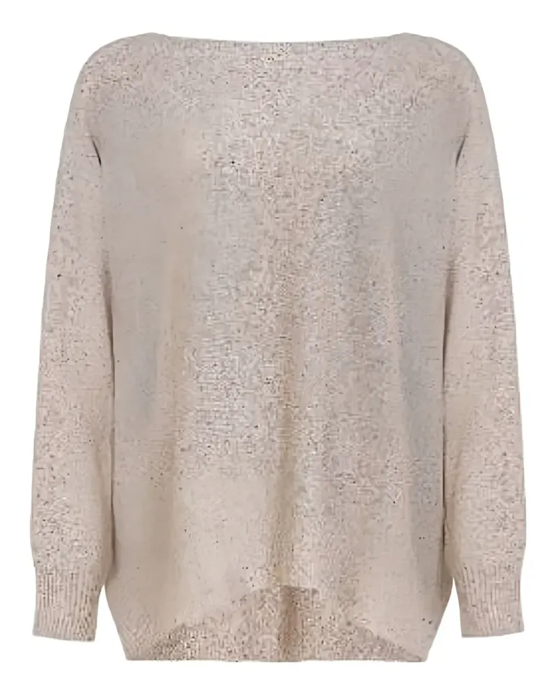 D.EXTERIOR Pullover mit U-Boot-Ausschnitt - Nude Nude