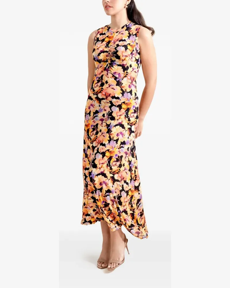 Ulla Johnson Lina floral-print midi dress - Schwarz Schwarz