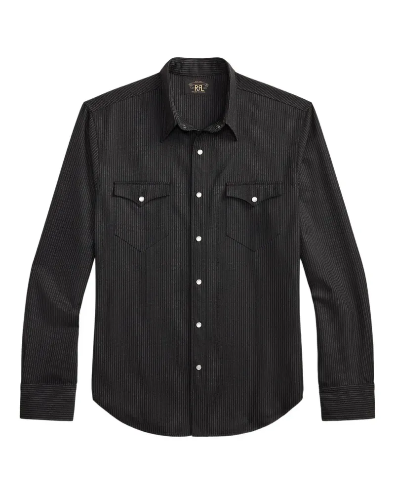 Ralph Lauren Hemd mit Nadelstreifen - Schwarz Schwarz
