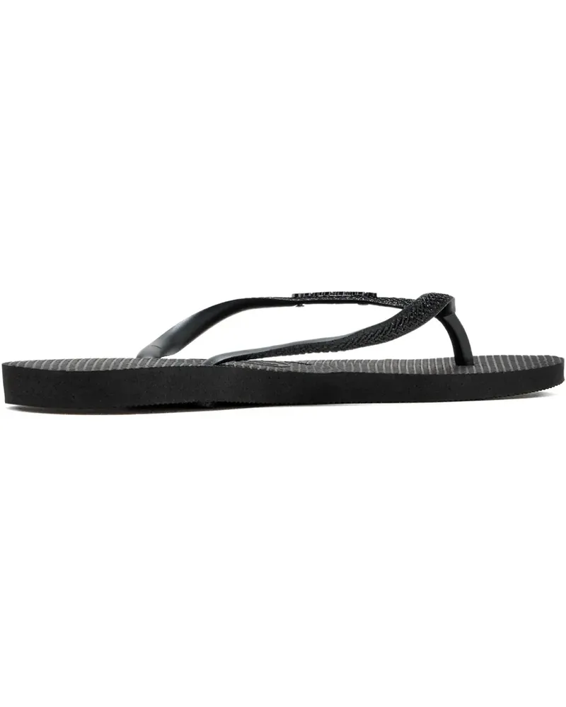 Havaianas Slim Glitter II Flip-Flops - Schwarz Schwarz
