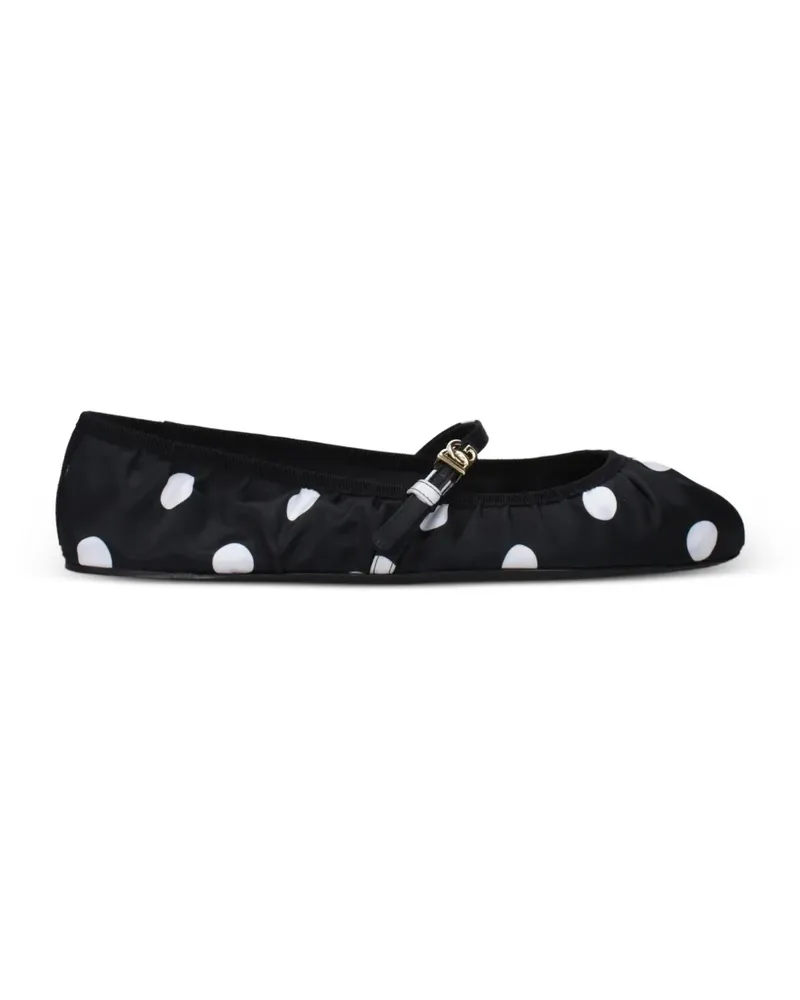 Dolce & Gabbana polka-dot ballet flats - Schwarz Schwarz