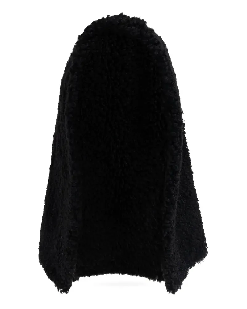 Bogner Kapuze mit Pelzfutter - Schwarz Schwarz