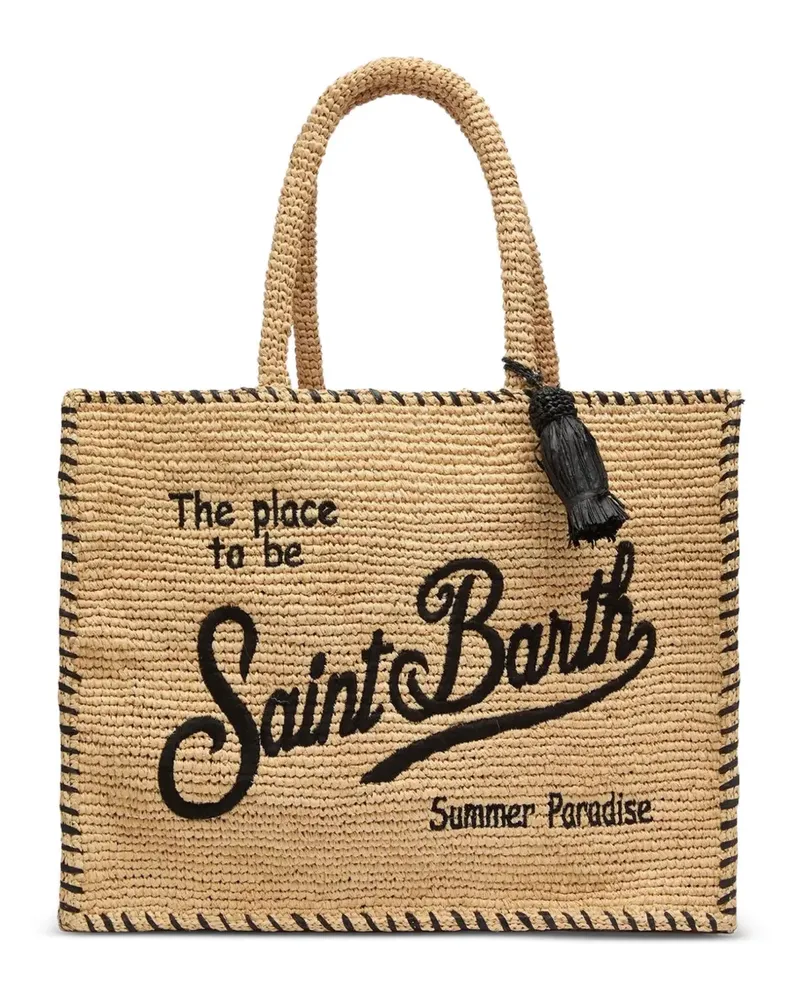 MC2 Saint Barth Colette Tote Bag aus Bast - Nude Nude
