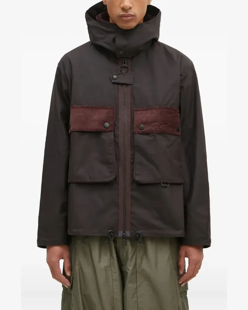 Barbour Kapuzenjacke mit Taschen - Braun Braun