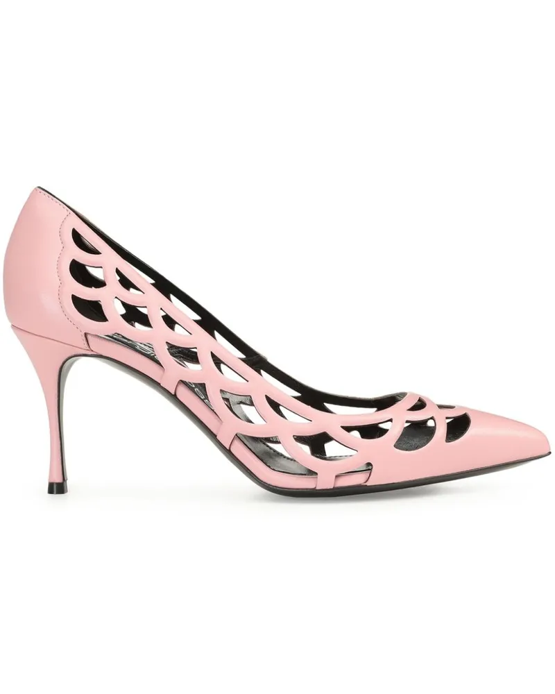 Sergio Rossi SR Mermaid Mules 75mm Rosa