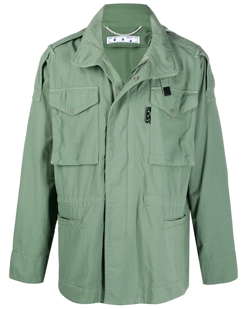 OFF-WHITE Utility-Jacke mit Arrows-Logo - Grün Grün