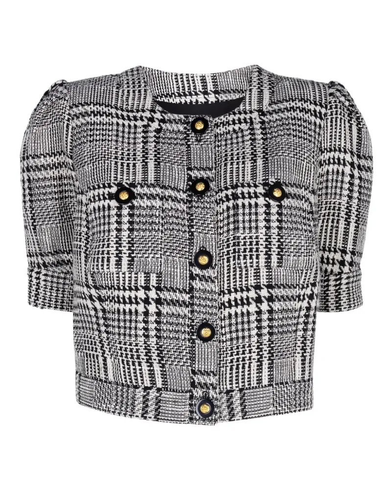 L'Agence Allerga Cropped-Jacke - Schwarz Schwarz