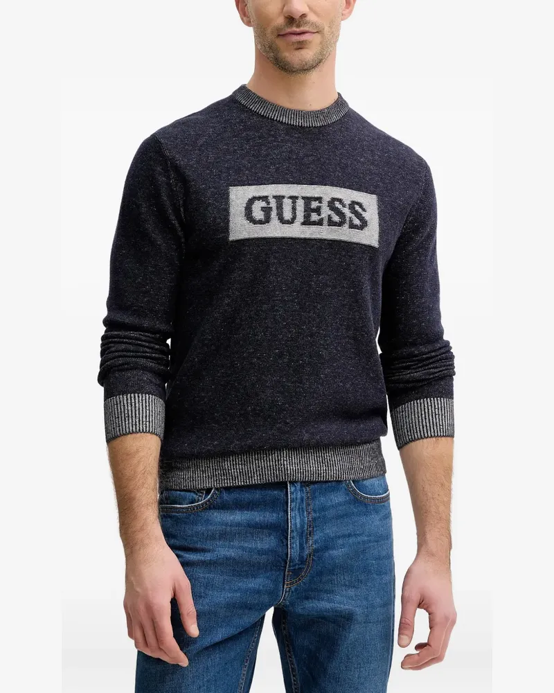 Guess logo sweater - Blau Blau