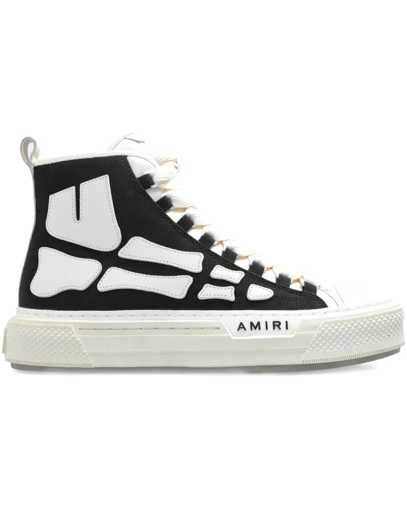 Amiri Slip-On-Sneakers mit Skelett-Print - Schwarz Schwarz