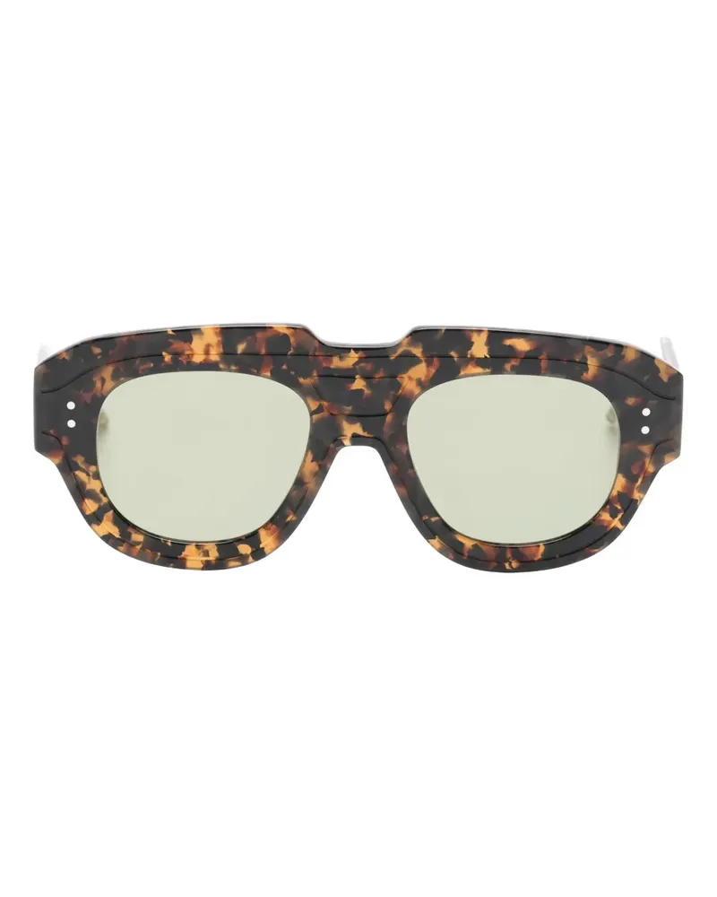 Thom Browne Geometrische Sonnenbrille - Braun Braun