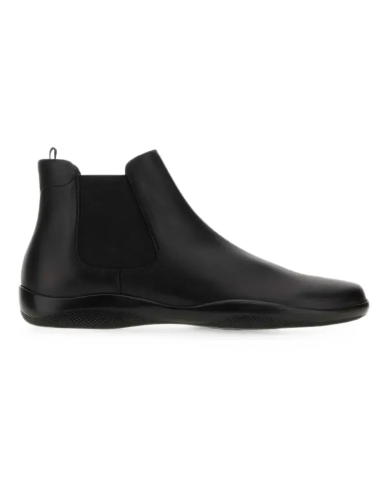 Prada leather ankle boots - Schwarz Schwarz