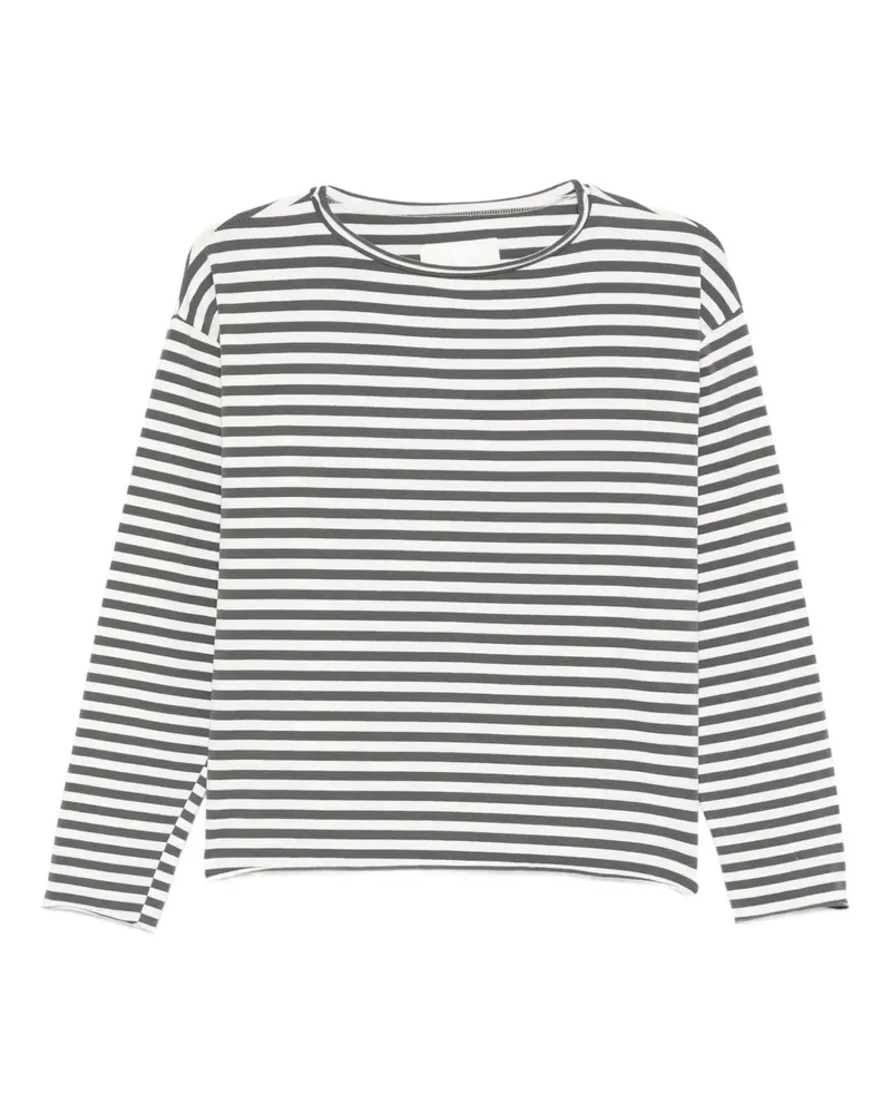LABO.ART Lola striped long-sleeve top - Weiß Weiß