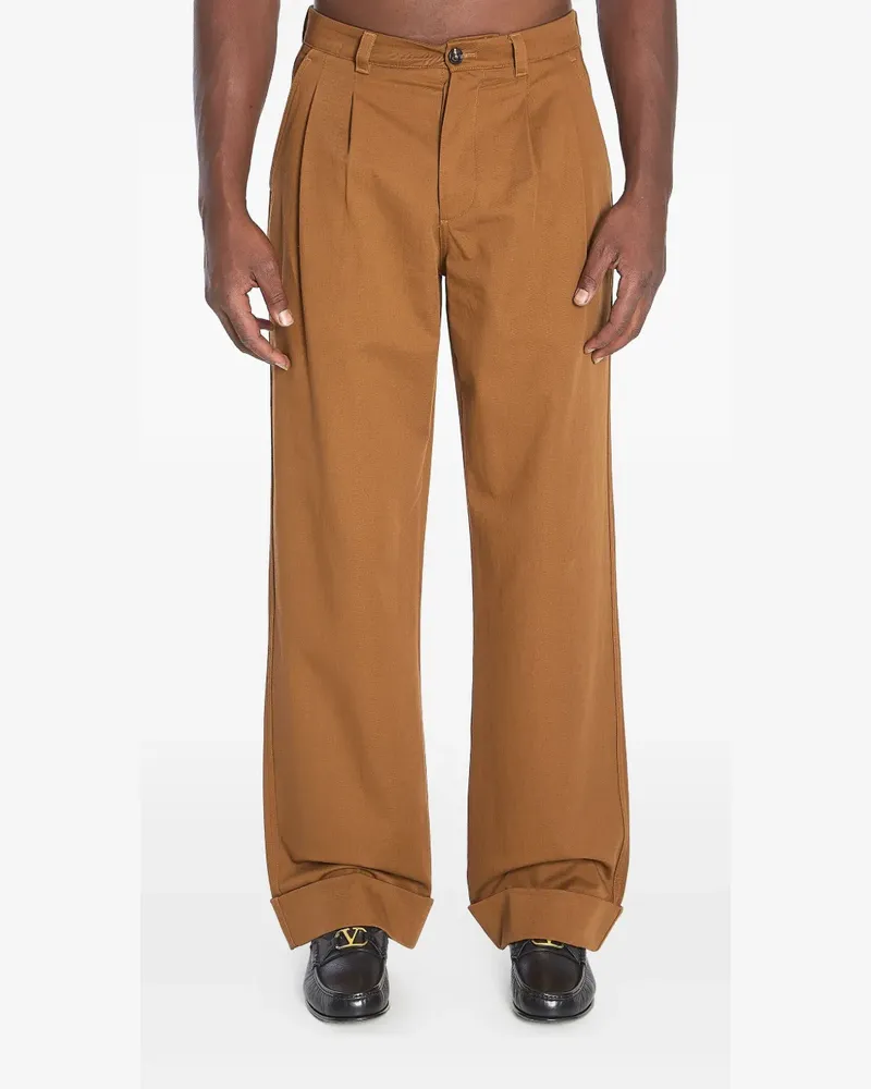 Valentino Garavani Hose mit VLogo - Braun Braun