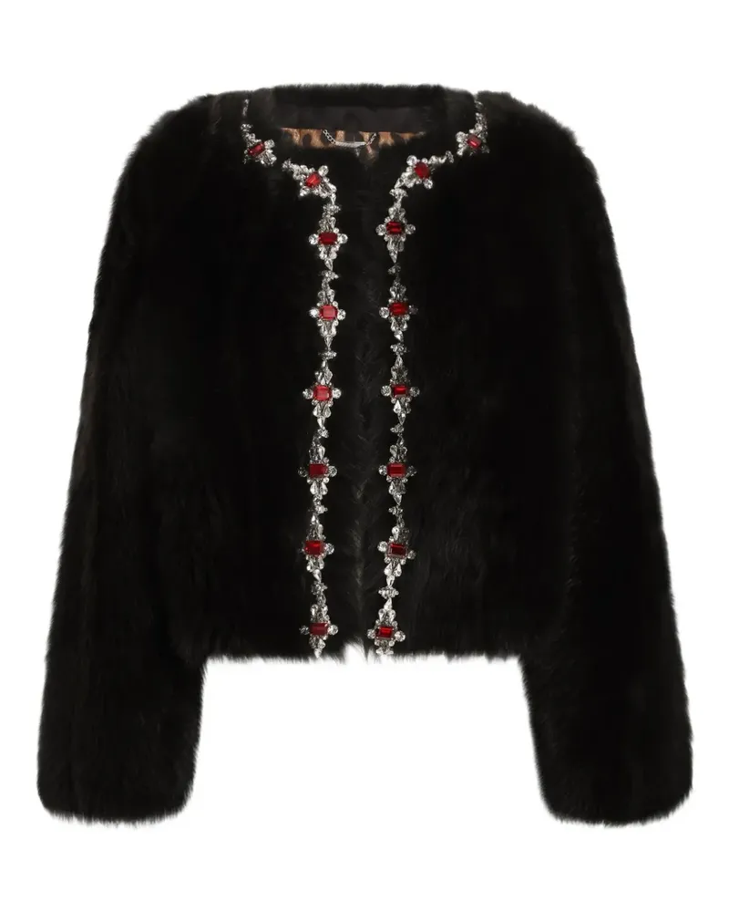 Dolce & Gabbana Strassverzierte Jacke - Braun Braun