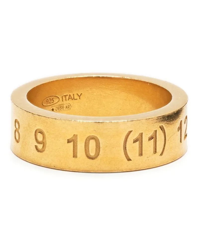 Maison Margiela Numerical Ring mit Gravur - Gold Gold