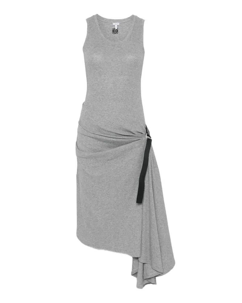 Loewe Midikleid mit Bindegürtel - Grau Grau