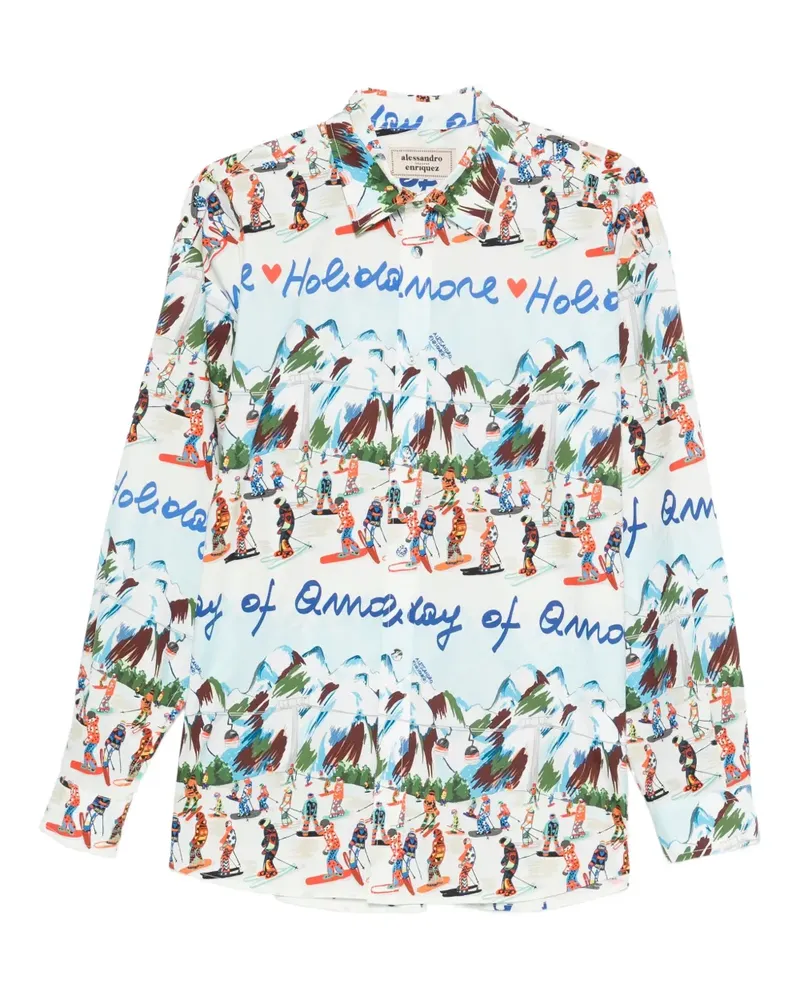 Alessandro Enriquez Hemd mit grafischem Print - MULTICOLOR Multicolor