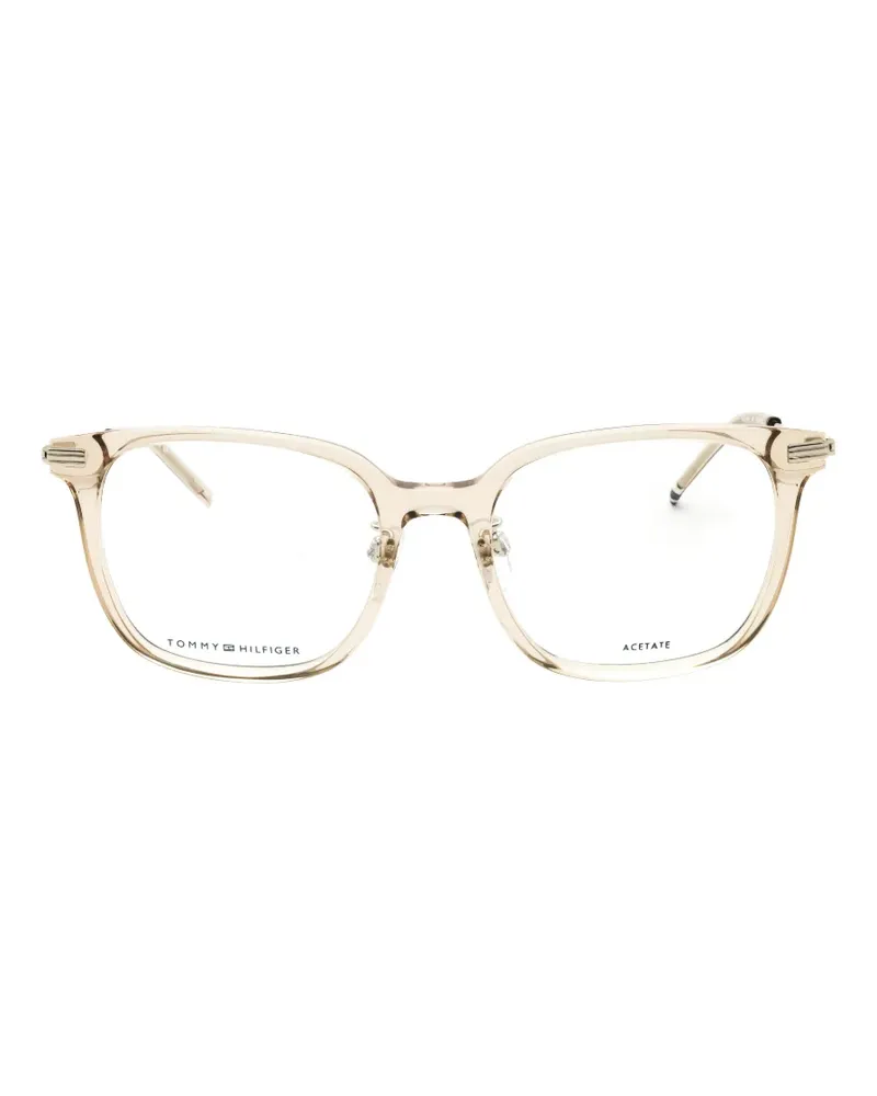Tommy Hilfiger rectangle-frame glasses - Nude Nude