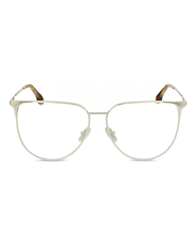 Victoria Beckham Brille mit ovalem Gestell - Gold Gold