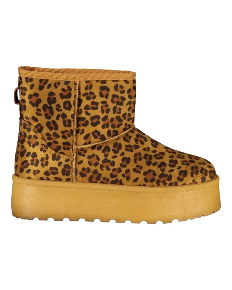 Laura Biagiotti Stiefel mit Leopardenprint - Nude Nude