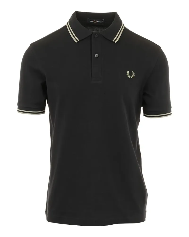 Fred Perry logo-embroidery polo shirt - Blau Blau